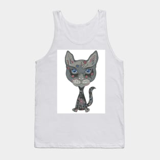 TATTOO Cat Painting Tank Top